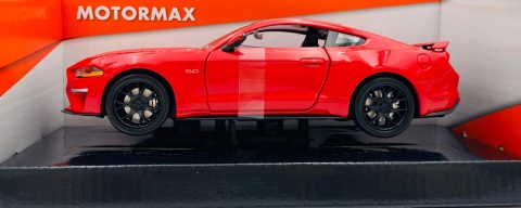 Ford MUSTANG GT 5.0 2018 model 1:24 Motormax 79352 czerwony