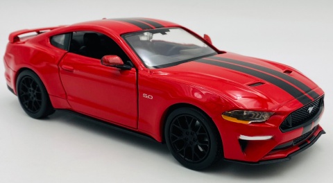 Ford MUSTANG GT 5.0 2018 model 1:24 Motormax 79352 czerwony