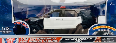 Ford Police Interceptor Utility 2015 światło / dźwięk 1:18 Motormax 73996