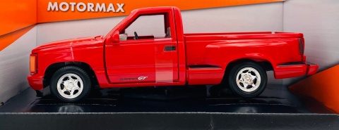 GMC Sierra GT Pickup 1992 1:24 Motormax 73204 czerwony