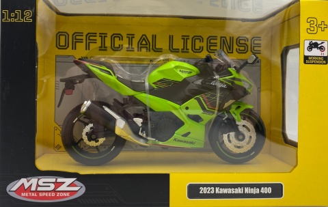 KAWASAKI Ninja 400 2023 motocykl model 1:12 MSZ 68729