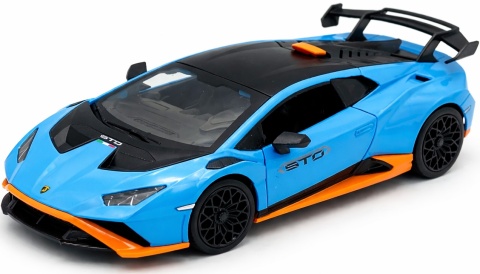 LAMBORGHINI Huracan STO światło dźwięk model METAL 1:24 MSZ 68279 niebieski