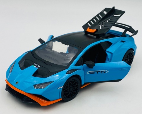 LAMBORGHINI Huracan STO światło dźwięk model METAL 1:24 MSZ 68279 niebieski