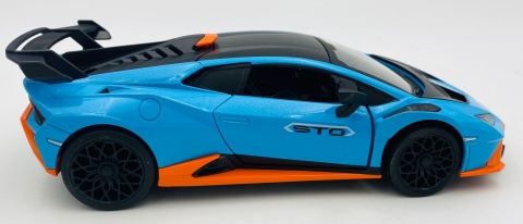 LAMBORGHINI Huracan STO światło dźwięk model METAL 1:24 MSZ 68279 niebieski