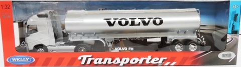 VOLVO FH ciągnik z naczepą cysterną TIR model WELLY 1:32