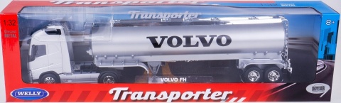 VOLVO FH ciągnik z naczepą cysterną TIR model WELLY 1:32