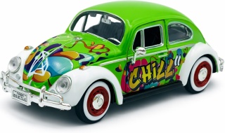 VW Beetle Classic Käfer 1:24 Motormax model 79598 graffiti