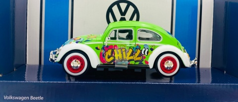 VW Beetle Classic Käfer 1:24 Motormax model 79598 graffiti