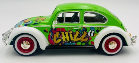 VW Beetle Classic Käfer 1:24 Motormax model 79598 graffiti