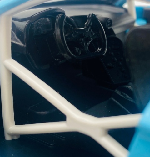 AUDI R8 LMS WASA światło dźwięk model METAL 1:24 MSZ 68291A blue graffiti