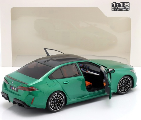 BMW M5 (G90) 2025 model S1814701 Solido 1:18 Isle of Man Green metallic