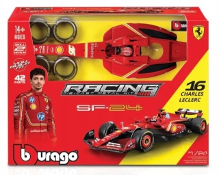 Bolid do składania F1 Ferrari SF24 #16 Charles Leclerc 1:24