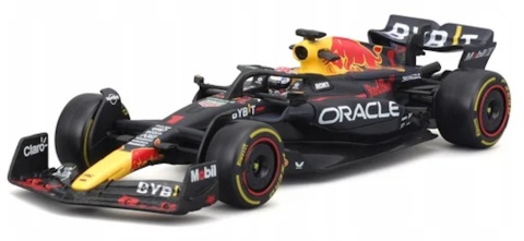 DUŻY ZESTAW Red Bull F1 Verstappen Perez RB19 do zawieszenia BBurago 1:24