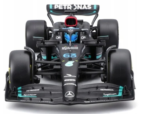 DUŻY zestaw Mercedes F1 W14 Russell Hamilton do zawieszenia Bburago 1:24