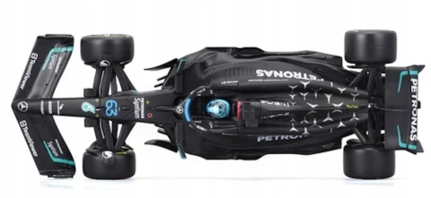 DUŻY zestaw Mercedes F1 W14 Russell Hamilton do zawieszenia Bburago 1:24