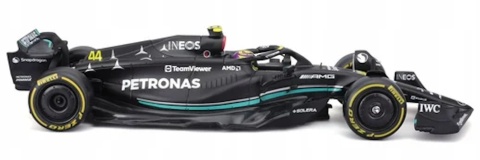 DUŻY zestaw Mercedes F1 W14 Russell Hamilton do zawieszenia Bburago 1:24