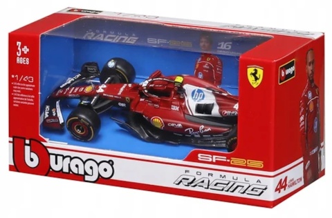F1 Formuła 1 bolid FERRARI SF-25 2025 L. Hamilton #44 model BBurago 1:43