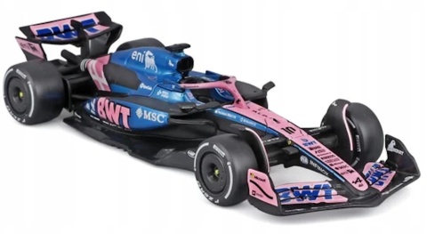 F1 bolid Alpine A525 BWT #10 Pierre Gasly Monaco GP 2025 BBurago 1:43