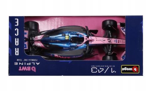F1 bolid Alpine A525 BWT #43 Franco Colapinto Monaco GP 2025 BBurago 1:43