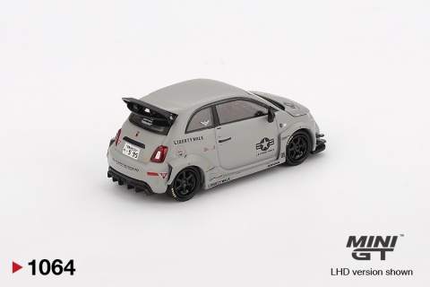 FIAT ABARTH 595 LB-WORKS x Abas Works Fighters MGT01064 MiniGT 1:64 szary