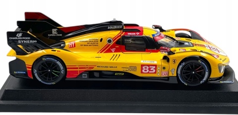 Ferrari 499P LMH FIA 24h 2024 AF CORSE #83 KUBICA Bburago 26313 model 1:24