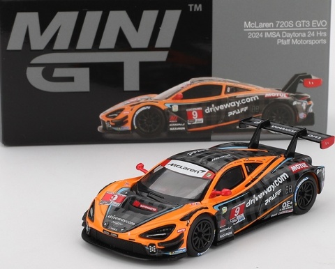 MCLAREN 720S GT3 EVO #9 PFAFF 24h IMSA DAYTONA 2024 MGT00984 MiniGT 1:64