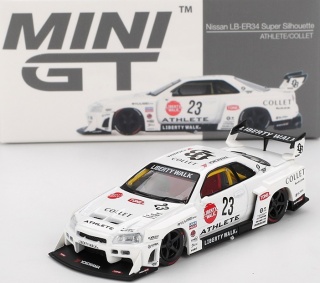 NISSAN LB-ER34 Super Silhouette #23 ATHLETE/COLLETT MGT01059 MiniGT 1:64