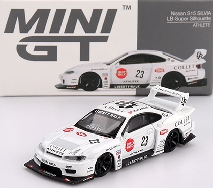 NISSAN LB-Super Silhouette S15 SILVIA #23 ATHLETE MGT01054 MiniGT 1:64