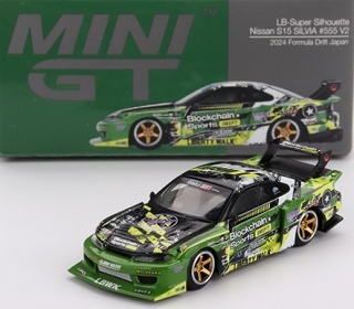NISSAN SILVIA S15 LB-Super Silhouette #555 V2 F. Drift MGT00823 MiniGT 1:64