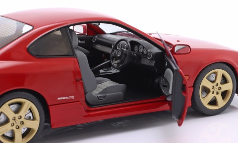 NISSAN SILVIA S15 Spec-R Aero 1999 model S1812202 Solido 1:18 czerwony