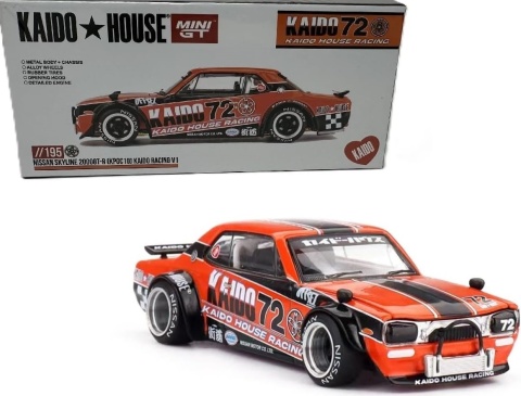 NISSAN SKYLINE 2000GT-R (KPGC10) Kaido Racing V1 KHMG195 MiniGT 1:64