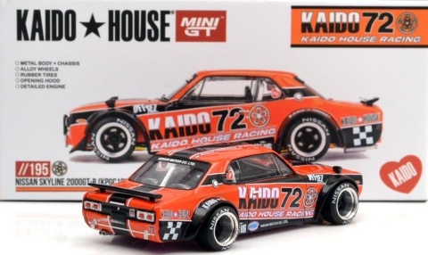 NISSAN SKYLINE 2000GT-R (KPGC10) Kaido Racing V1 KHMG195 MiniGT 1:64