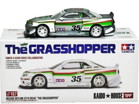 NISSAN SKYLINE GT-R (R34) KAIDO THE GRASSHOPPER V1 1999 KHMG167 MiniGT 1:64