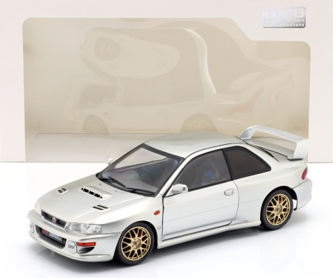 SUBARU IMPREZA 22B 1998 metal model S1807408 Solido 1:18 srebrny