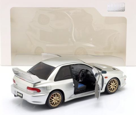 SUBARU IMPREZA 22B 1998 metal model S1807408 Solido 1:18 srebrny