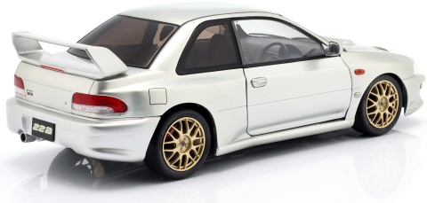 SUBARU IMPREZA 22B 1998 metal model S1807408 Solido 1:18 srebrny
