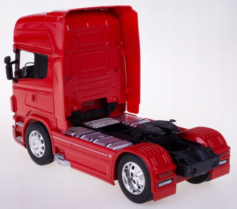 Scania V8 R730 ciągnik z naczepą cysterną TIR model WELLY 1:32
