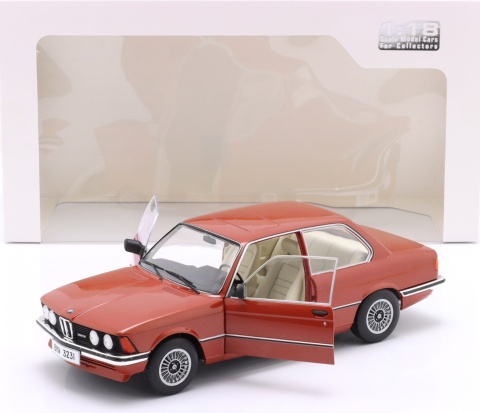 BMW 323i (E21) 1980 model S1812802 Solido 1:18 chestnut red metallic