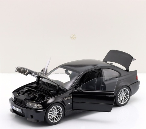 BMW M3 CSL (E46) 2003 sapphire black model 183017 Norev 1:18