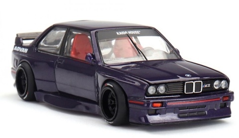 BMW M3 (E30) KAIDO GT V2 1989 KAIDO HOUSE KHMG216 MiniGT 1:64 granatowy