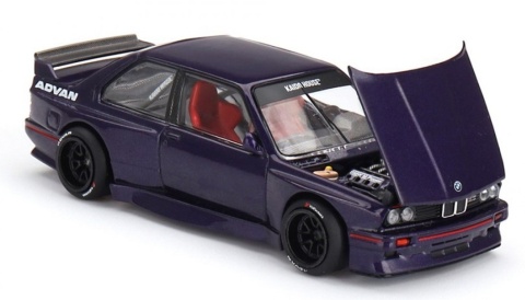 BMW M3 (E30) KAIDO GT V2 1989 KAIDO HOUSE KHMG216 MiniGT 1:64 granatowy