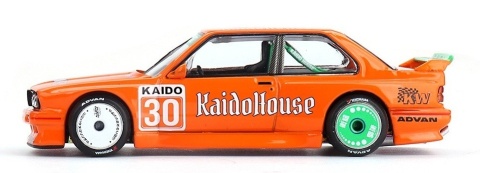 BMW M3 (E30) KAIDOHAUS V1 1989 KAIDO HOUSE KHMG177 MiniGT 1:64 pomarańczowy