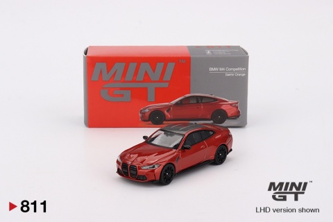 BMW M4 COMPETITION (G82) 2024 Sakhir Orange MGT00811 MiniGT 1:64
