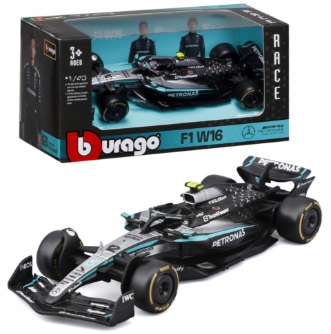 Bolid F1 Mercedes AMG Petronas W16 George Russell #63 BBurago model 1:43