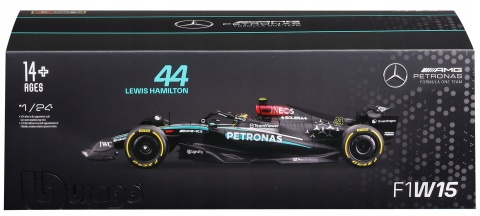 Bolid F1 Mercedes AMG W15 E 2024 #44 Lewis Hamilton 1:24 w gablotce