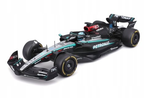 Bolid F1 Mercedes AMG W15 E 2024 #63 Russell Bburago 1:24 w gablotce