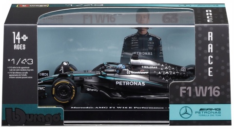Bolid F1 Mercedes W16 Russell #63 KASK Australian GP BBurago 1:43