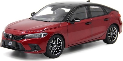 Honda Civic Hatchback 2023 11 generacja model 5541R Paudi 1:18 bordowy