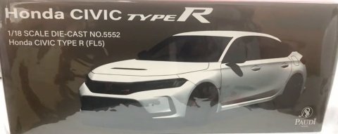 Honda Civic Type -R 2023 (FL5) 11 generacja model 5552W Paudi 1:18 biały