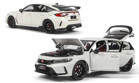 Honda Civic Type -R 2023 (FL5) 11 generacja model 5552W Paudi 1:18 biały